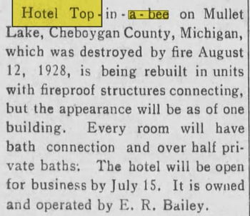 Hotel Top-In-A-Bee - Apr 1929 Article (newer photo)